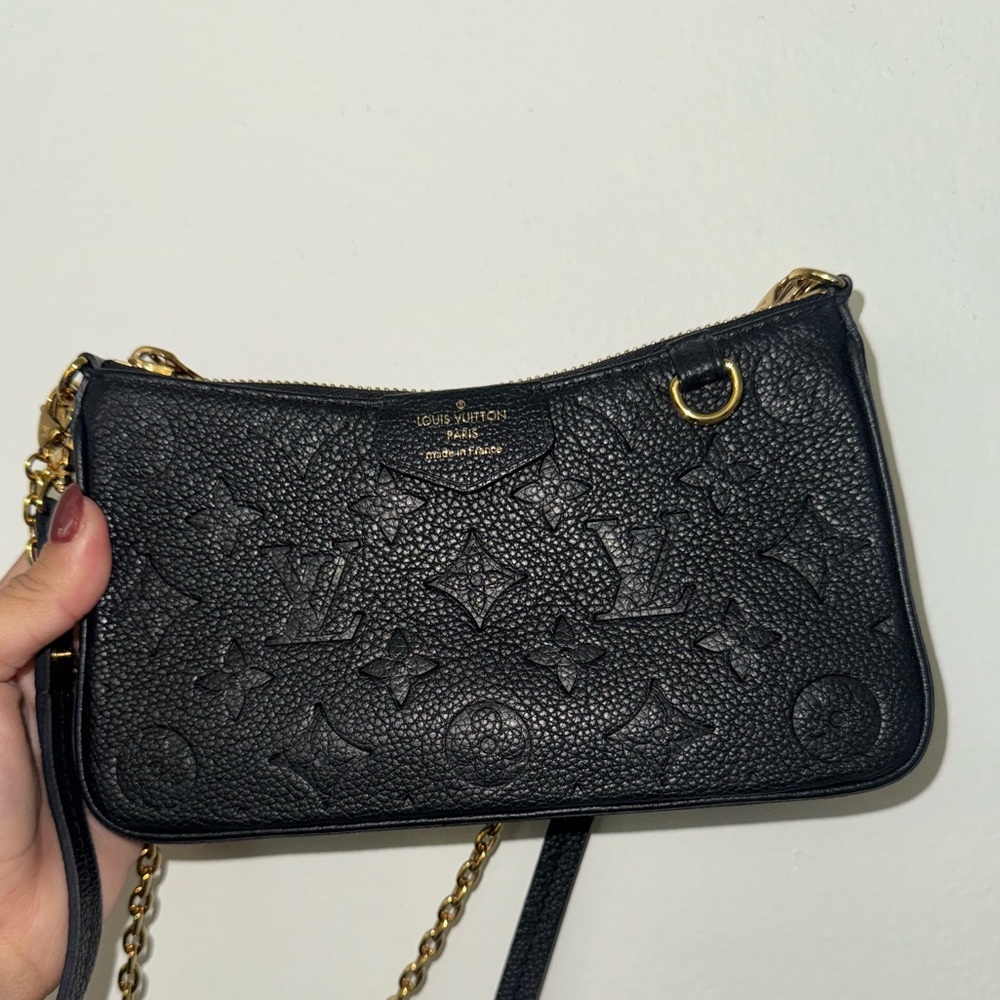 Louis Vuitton Easy Pouch on Strap in Black